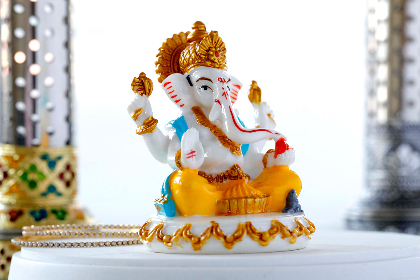 Coloured Lord Ganesh statue
