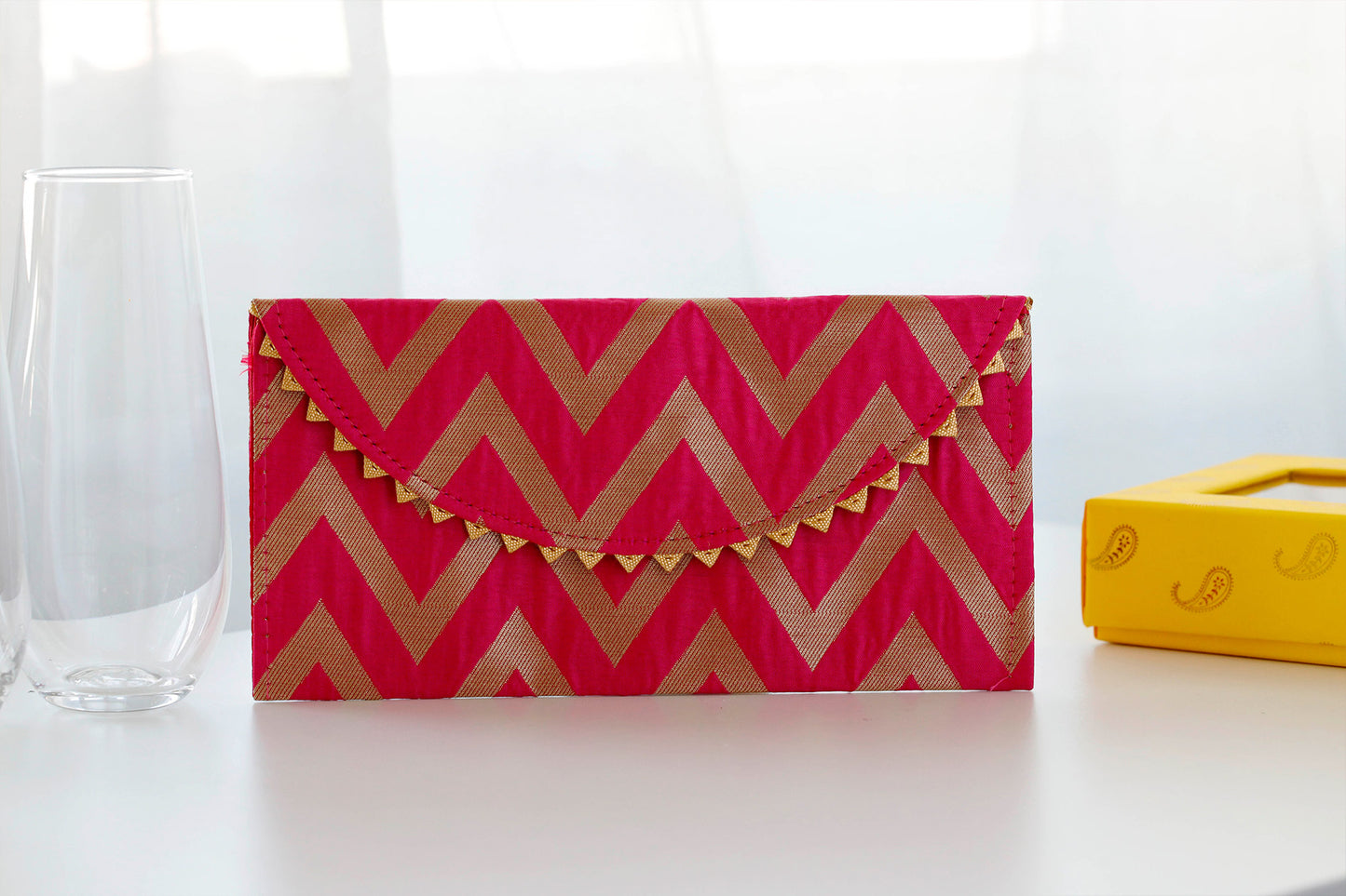 Fabric Cash Gifting Envelope pink