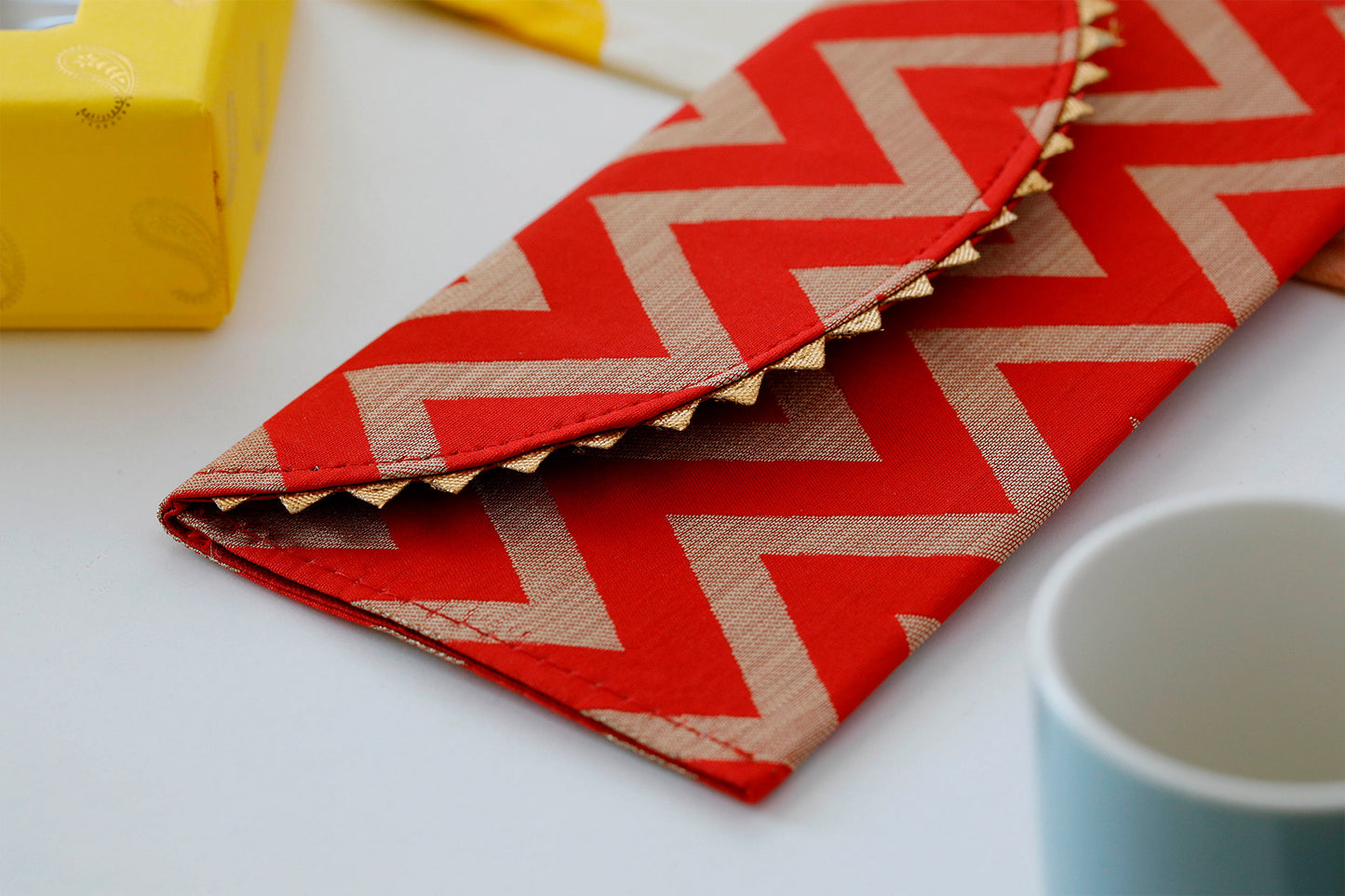 Fabric Cash Gifting Envelope red