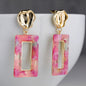 Dazzling Drop Earrings- Fusion of modern sophistication and timeless charm earrings dark pink