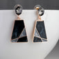 Luna Glow Drops- Fusion of modern sophistication and timeless charm black earrings