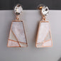 Luna Glow Drops- Fusion of modern sophistication and timeless charm cream colour earrings