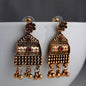 Desi Dusk- Fusion of modern sophistication and timeless charm antique look earrings red