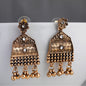 Desi Dusk- Fusion of modern sophistication and timeless charm antique look earrings clear