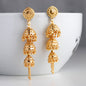 Bollywood collections - Indian Pakistani Bollywood Gold Dangle Jhumka Earrings Jhumki Jewellery gold