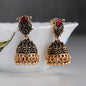 Bollywood collections - Indian Pakistani Bollywood Gold Dangle Jhumka Earrings Jhumki Jewellery 