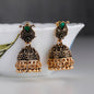Bollywood collections - Indian Pakistani Bollywood Gold Dangle Jhumka Earrings Jhumki Jewellery green