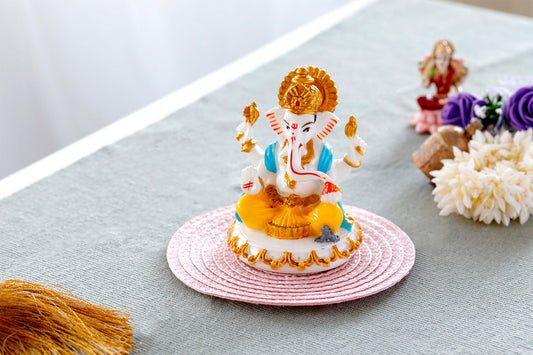 Coloured Lord Ganesh statue