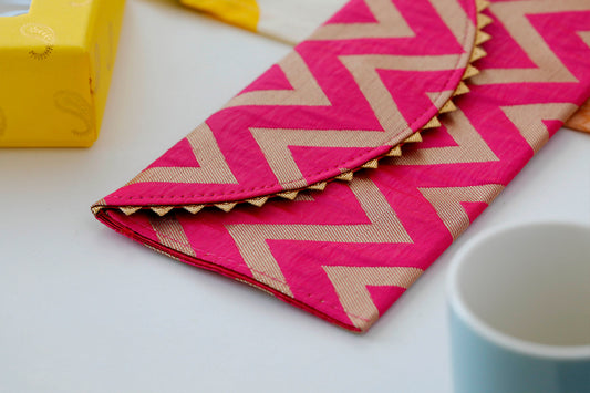 Fabric Cash Gifting Envelope pink
