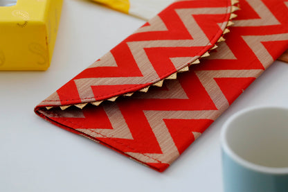 Fabric Cash Gifting Envelope red