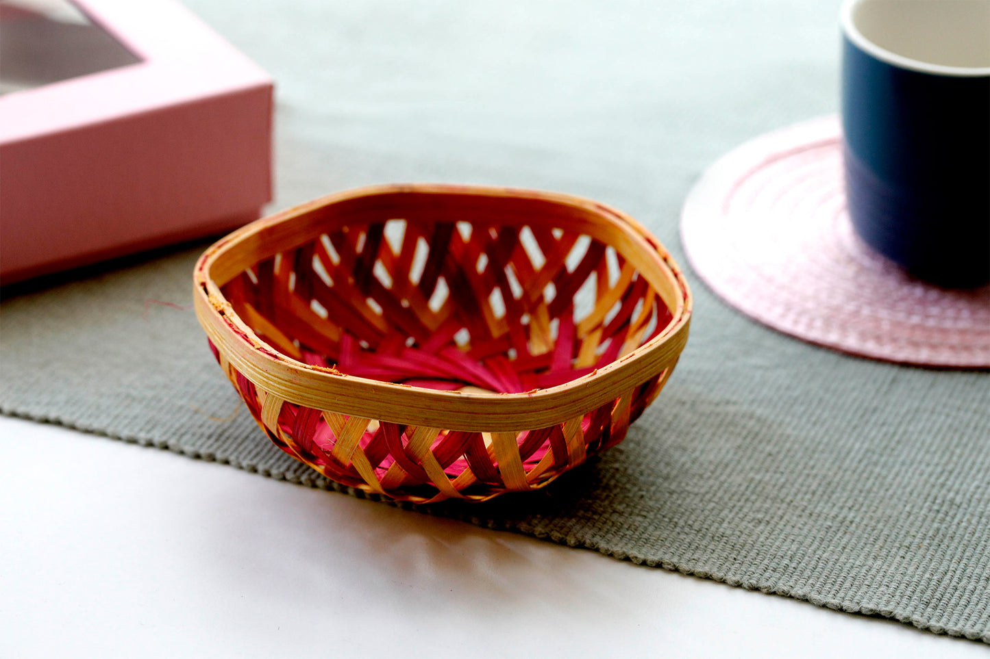 Bamboo Baskets Hexagonal Shape