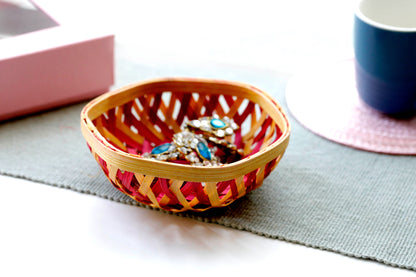 Bamboo Baskets Hexagonal Shape